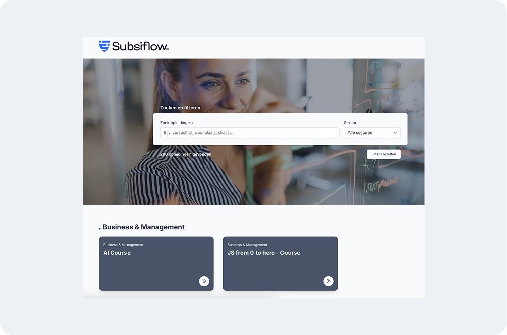 Subsiflow dashboard